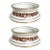 Round Ceramic Gilt Greek Key Bowls With Silhouettes France - a Pair For Sale