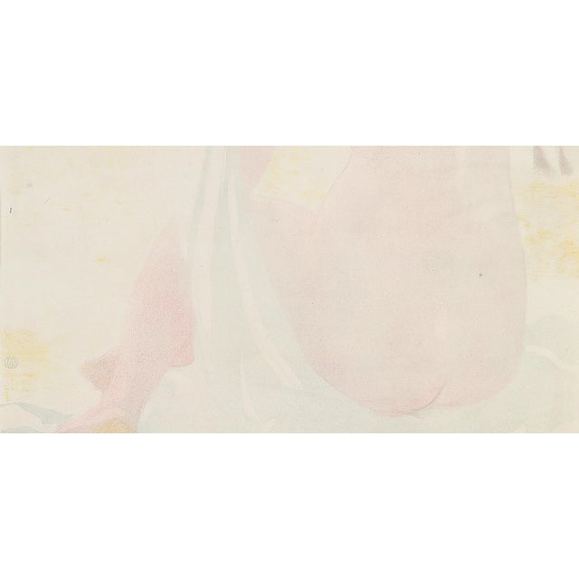 19th Century Maurice Denis, Nude, Nymph Crowned with Daisys, 1899, Color Lithograph, Framed For Sale - Image 5 of 9