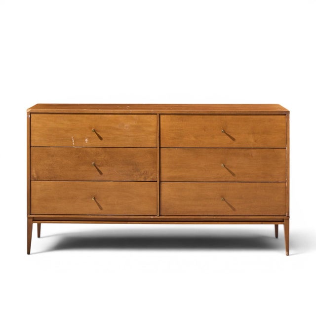 Paul McCobb for Planner Group Mid Century Lowboy Dresser This lowboy measures: 60 wide x 18.25 deep x 33.25 inches high...