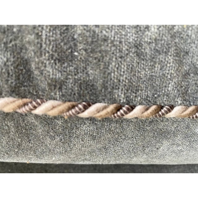 Contemporary Contemporary Velvet Pillows- a Pair For Sale - Image 3 of 3
