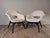 Vintage Shell Armchairs in White Curly Fabric by Miroslav Navratil for Cesky Nabytek, Czech, 1960s, Set of 2 For Sale - Image 13 of 13