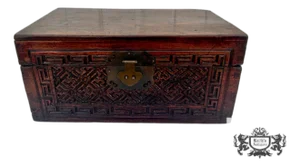 Antique Chinese Wood Carved Box