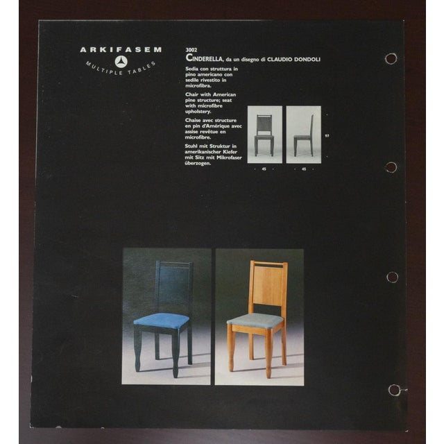 Arkiphasem Dining Table with 4 Chairs by Claudio Dondoli, Set of 5 For Sale - Image 13 of 18