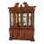 Traditional Chippendale Style China Cabinet Breakfront Curio Display For Sale