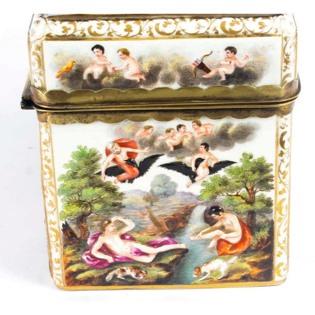 19th Century Italian Capodimonte Porcelain Table Casket For Sale - Image 10 of 18