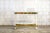 Metal Console Table in Lacquered Wood, Brass & Glass, Italy, 1970s For Sale - Image 7 of 7