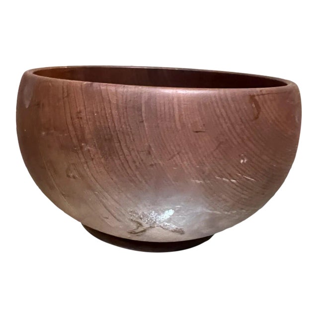 1960s Pacific Coast Myrtlewood Bowl Coos Bay, Oregon For Sale