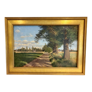 Oil Painting “Avenue With Trees” by Ludvig Kabell