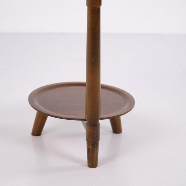 Wood Vintage Walnut Plant Stands by Edmund Jørgensen, 1950s, Set of 2 For Sale - Image 7 of 10