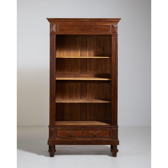 Late 19th Century Oak Bookcase in Original Patina, Antique, France, Circa 1880 For Sale - Image 5 of 14