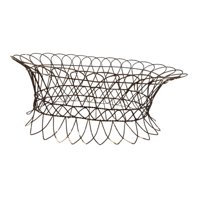Twisted Wire French Basket For Sale