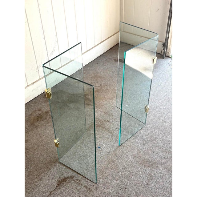 1970s Pace Style Round Glass Dining Table For Sale - Image 9 of 9