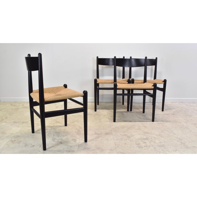 Carl Hansen & Søn Contemporary Carl Hansen and Sons, Hans J. Wegner Ch36 Chairs – Set of 4 For Sale - Image 4 of 12