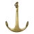 Vintage Ralph Lauren Decorative Nautical Brass Anchor For Sale