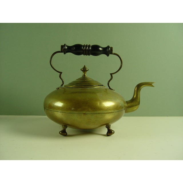 Antique Brass Footed Teapot Chairish