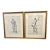 Pair of Antique French Engravings of Nude Men. For Sale