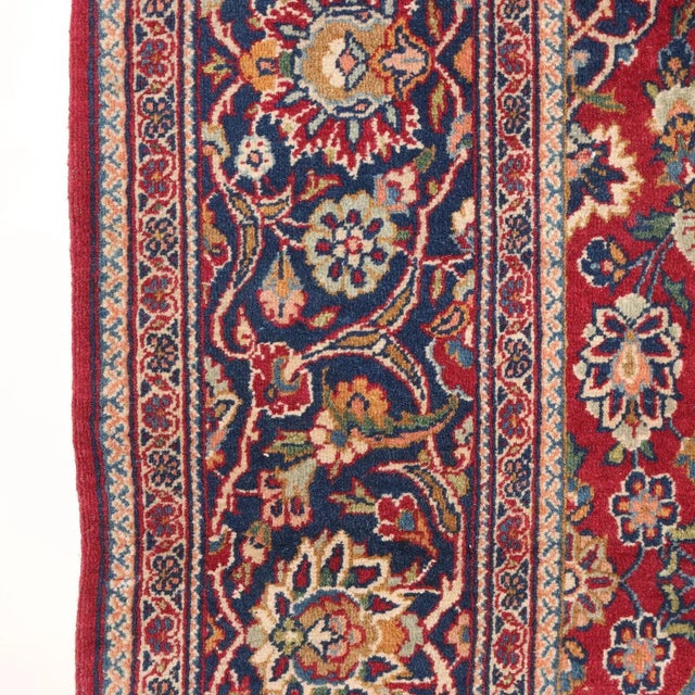 Vintage Middle Eastern Keshan Rug For Sale - Image 6 of 12