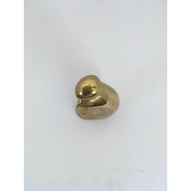 Gold Italian Bronze Abstract Sculpture by Pietro Perin, 1980 For Sale - Image 8 of 18