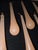 Set of nine large scale pink opaline Murano Glass Drops...Rare and antique.