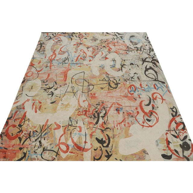 2010s 2010s Rug & Kilim’s Modern Abstract Rug in a Multicolor Patterns For Sale - Image 5 of 7