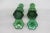 Emerald Avon Emerald Green Glass Flower Stoper Empty Perfume Bottles a Pair For Sale - Image 8 of 12