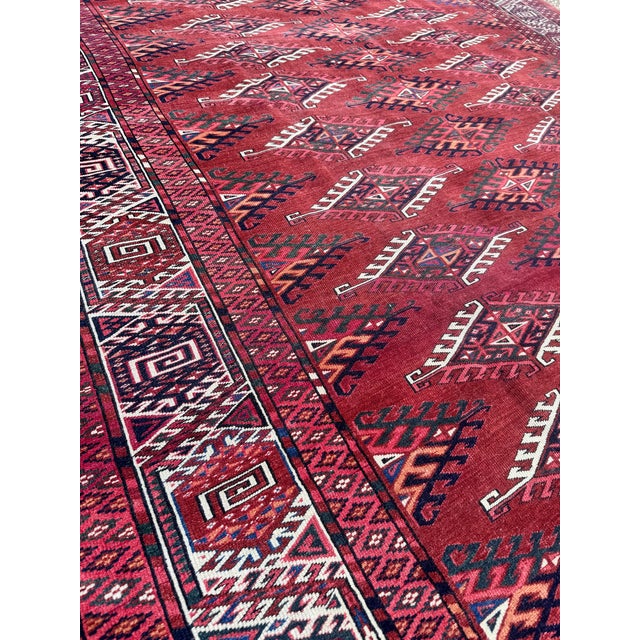 Antique Turkmen Yomut Rug, 1890s For Sale - Image 14 of 18