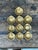 Vintage Brass Clamshell Ashtrays - Set of 10 For Sale - Image 10 of 12