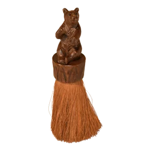 19th Century Black Forest Carved Bear Brush
