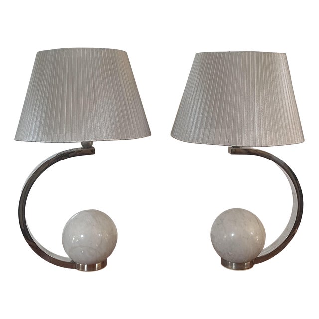Mid-Century Modern Table Lamps by Flli Banci Firenze, 1970s, Set of 2 For Sale