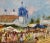 Mexican Rodolfo Morales -Art Market in Oaxaca - Oil Painting For Sale - Image 3 of 10