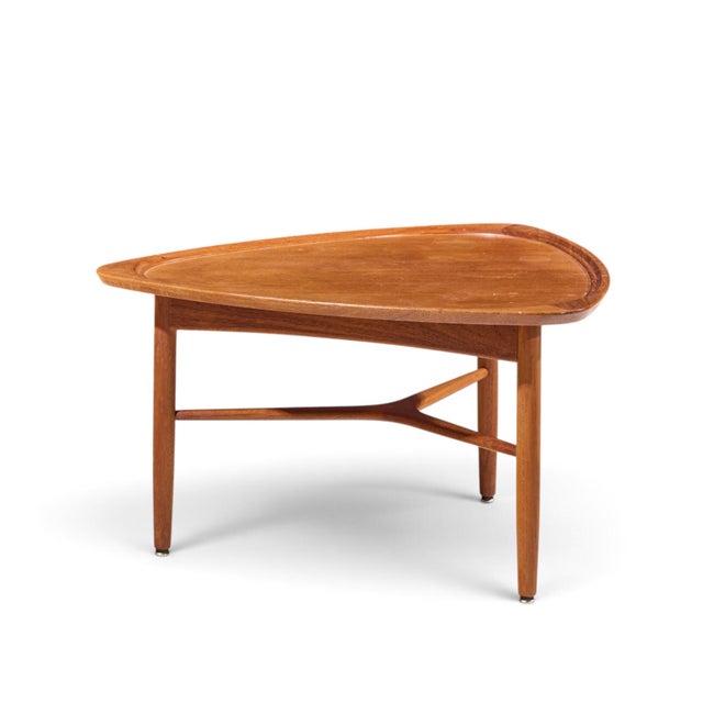 Mid 20th Century Kurt Østervig for Jason Møbler Model 176 Mid Century Danish Teak Guitar Pick Side Coffee Table For Sale - Image 5 of 10