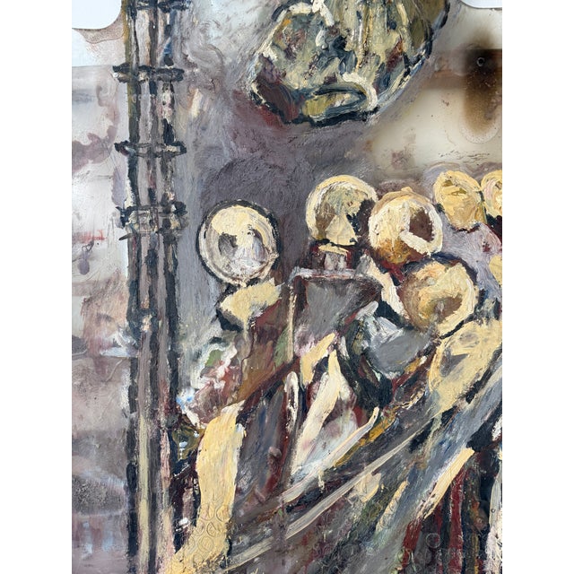 1990s Chris Mangiaracina “Giotto’s Tower” Encaustic & Oil on Lucite For Sale - Image 18 of 18