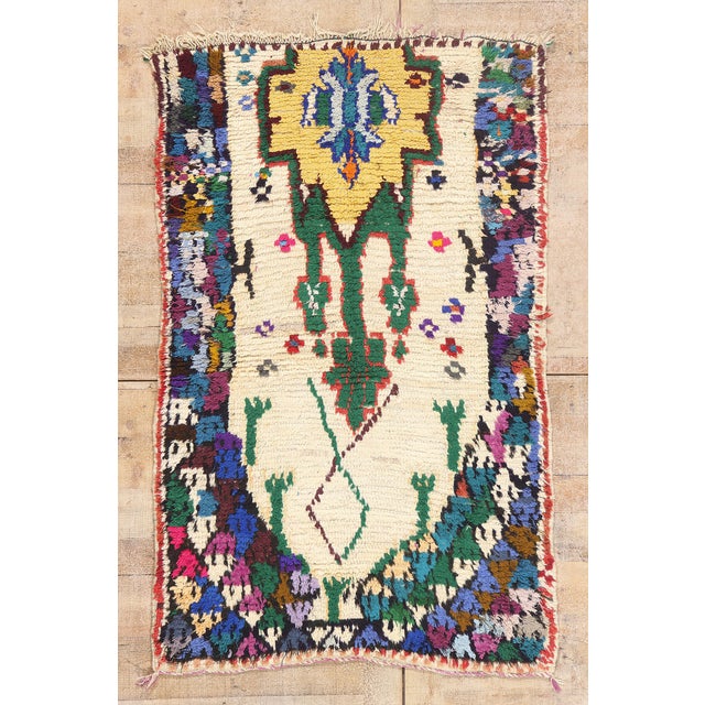 Vintage Azilal Moroccan Rug, 03'06 X 05'06 For Sale - Image 10 of 10