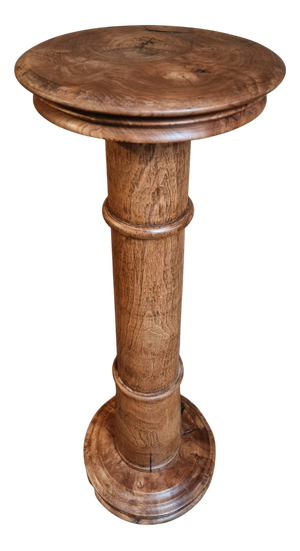 Antique French Elmwood Pedestal, 1900
