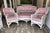 This stunning four-piece Bar Harbor style wicker set captures the quintessential charm of early 20th-century coastal...