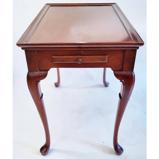 American Vintage American 20th C Console Shell Carved Mahogany Sofa Tea Table by Hickory For Sale - Image 3 of 13