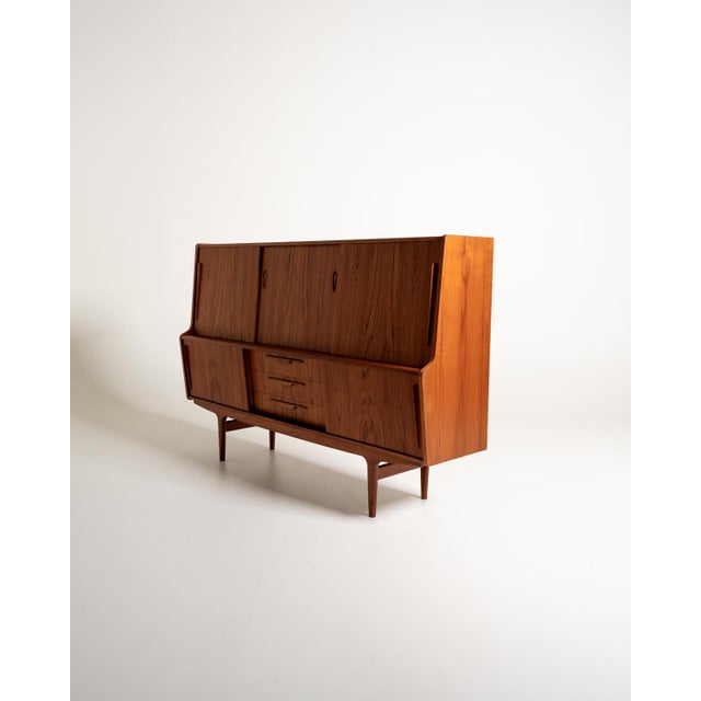 Vintage Danish Teak Sideboard, 1960s For Sale - Image 4 of 13