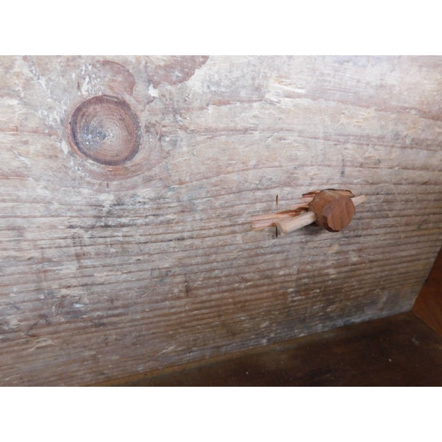 Antique 2 Piece 18th Century Grain Painted Corner Cabinet Berks Co. Pa For Sale - Image 12 of 12