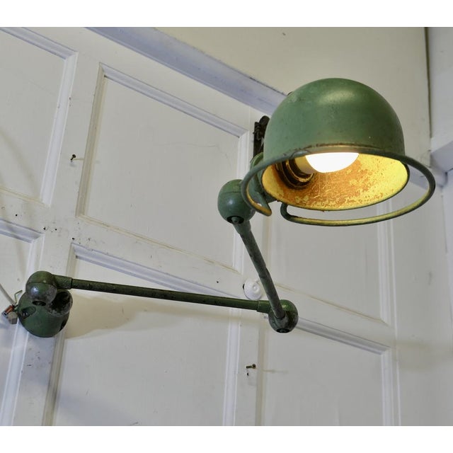 Vintage French Industrial Articulated Wall Light, 1950s For Sale - Image 6 of 9