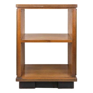 Italian Walnut Open Bookshelf by Anonima Castelli, 1940s For Sale