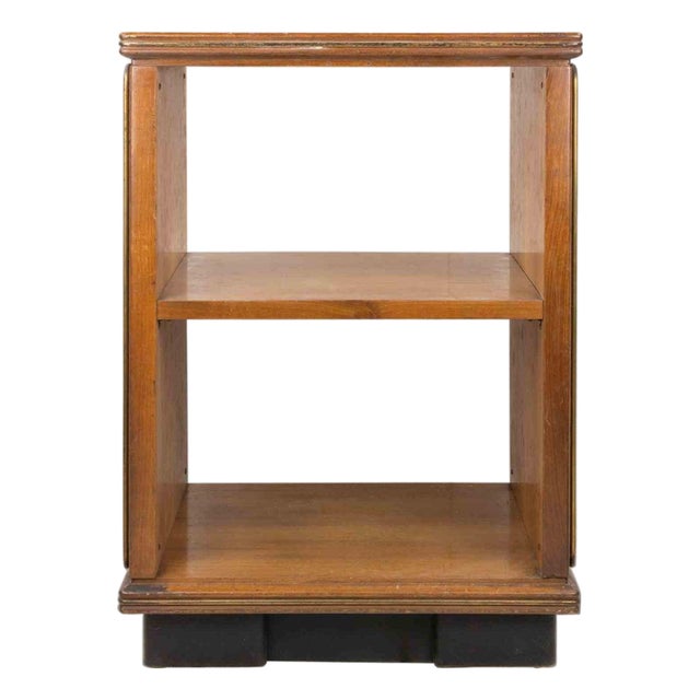 Italian Walnut Open Bookshelf by Anonima Castelli, 1940s For Sale