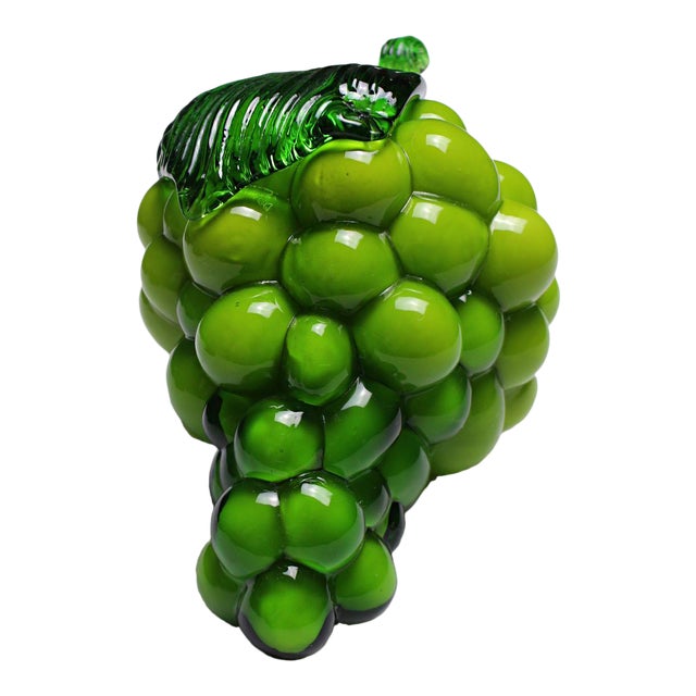 Vintage Italian Murano Glass Green Grapes Chairish