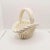 White White Trompe l'Oeil Ceramic Italian Basket For Sale - Image 8 of 8