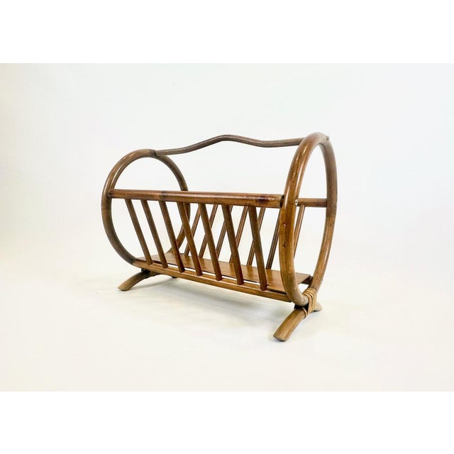 Vintage Bamboo Magazine Rack, 1960s, in Very Good conditions. Designed 1960 to 1969