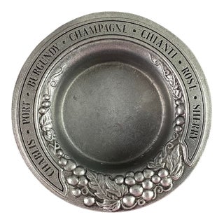 1970s Wilton Country Ware-Armetale Wine Coaster For Sale