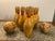 Vintage Table Top 10 Pin Bowling Set........with 2 bowling balls! A great find and past time....all made of hardwood Pins...