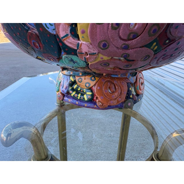 Post Modern Glazed Ceramic Bowl For Sale - Image 16 of 18