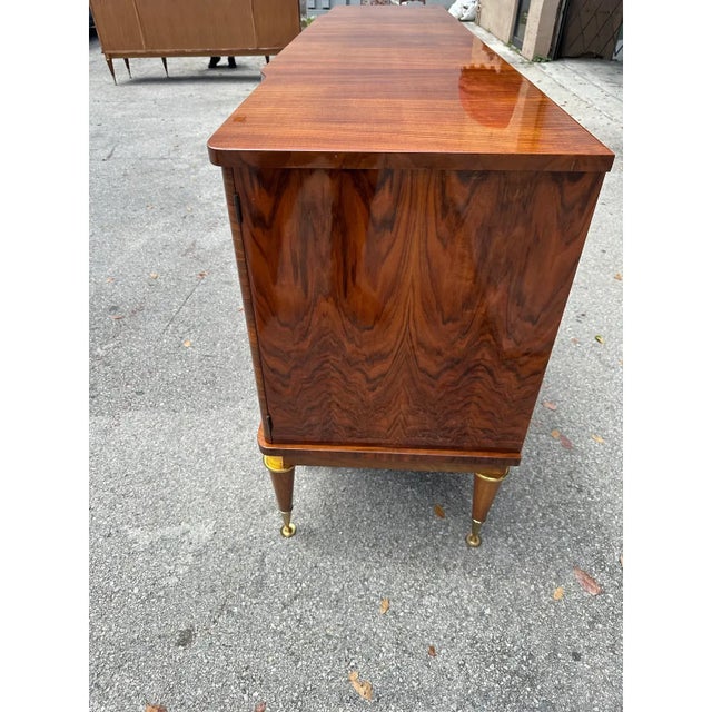 1940s French Art Deco Burlwood Sideboard For Sale - Image 6 of 12