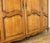 Vintage French Louis XVI Style Carved Oak 3-Door Armoire For Sale - Image 9 of 13