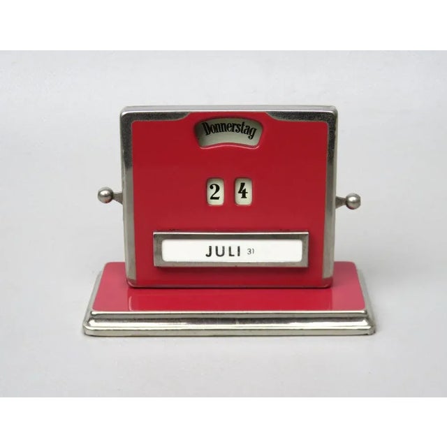 Art Deco Chrome Eternal Calendar from Jakob Maul For Sale - Image 14 of 14